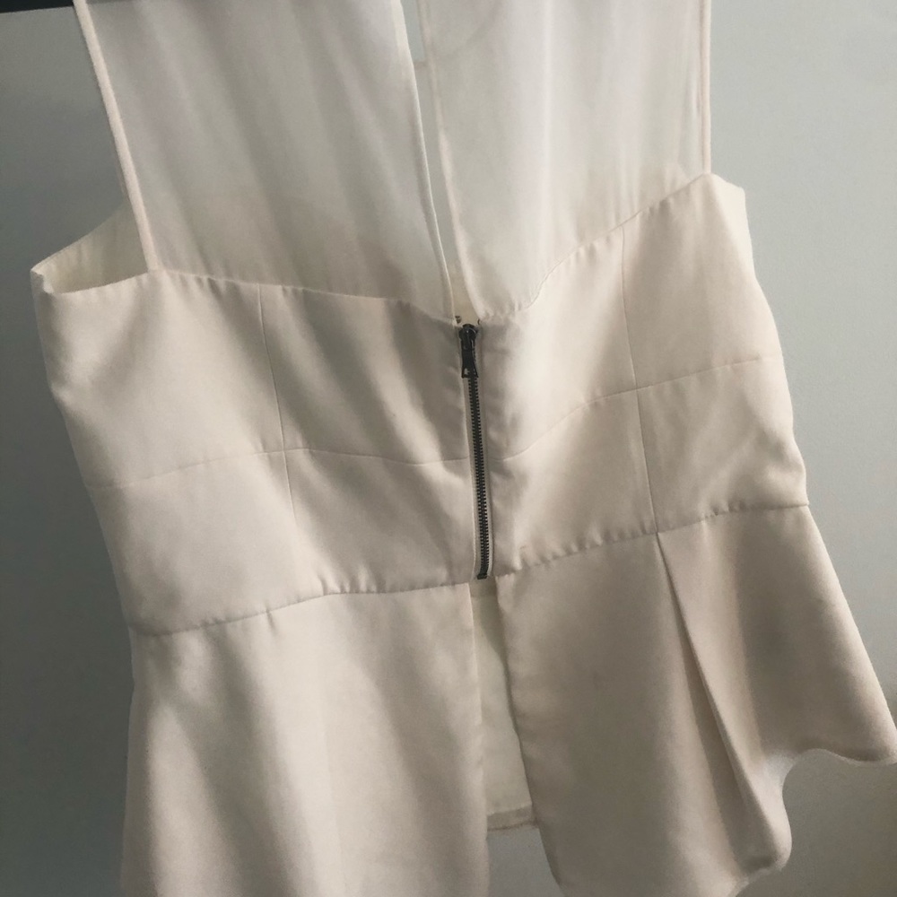 BCBG peplum top